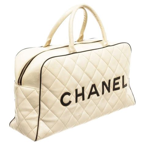 chanel white bowling bag|Chanel bowling bag for sale.